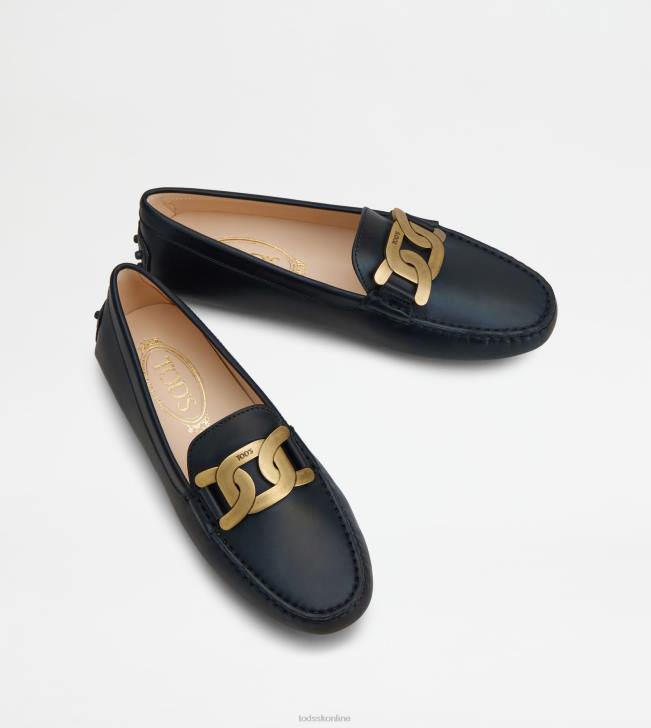 Tod\'s 8NXV97 čierna ženy vodičské topánky kate gommino v koži