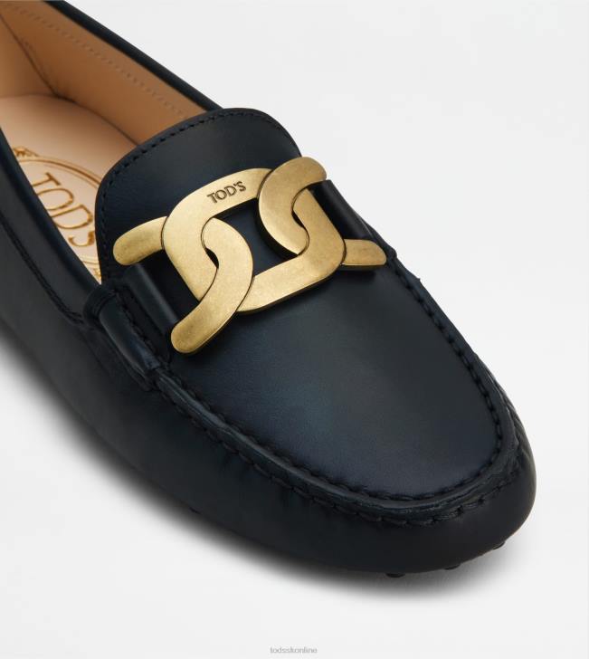 Tod\'s 8NXV97 čierna ženy vodičské topánky kate gommino v koži