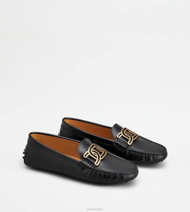 Tod\'s 8NXV98 čierna ženy vodičské topánky kate gommino v koži