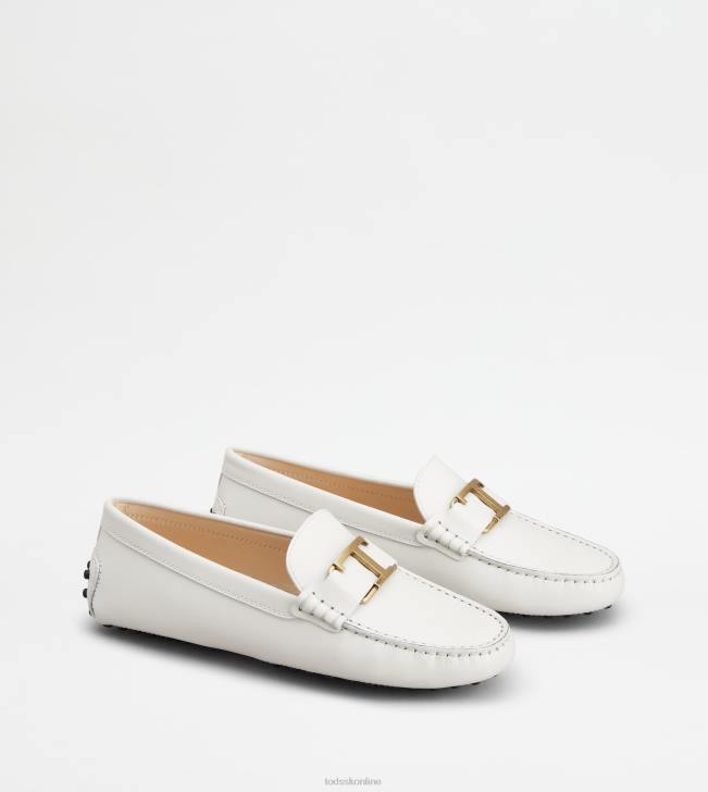 Tod\'s 8NXV99 biely ženy t nadčasové topánky gommino v koži
