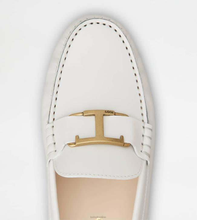 Tod\'s 8NXV99 biely ženy t nadčasové topánky gommino v koži