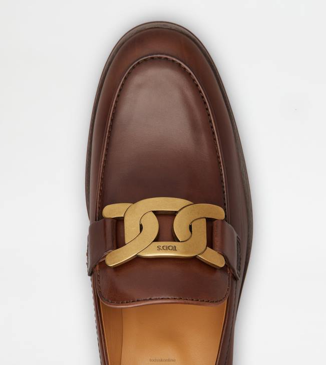 Tod\'s 8NXV11 hnedá ženy mokasíny v koži