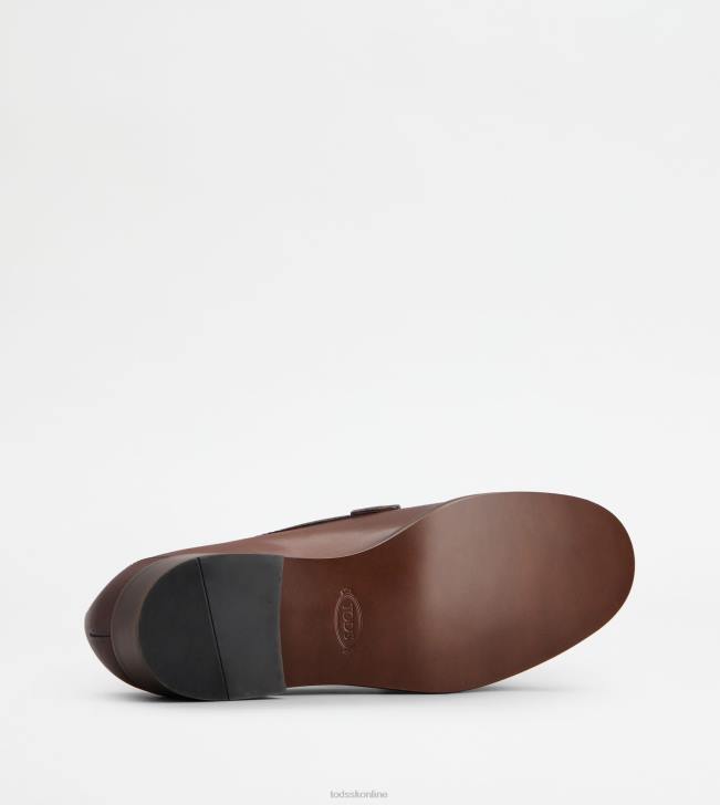 Tod\'s 8NXV11 hnedá ženy mokasíny v koži