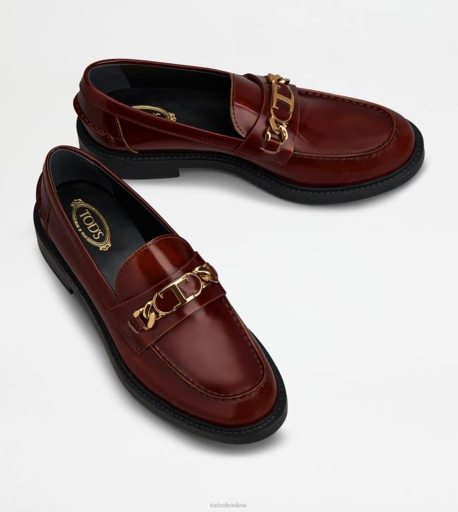 Tod\'s 8NXV16 hnedá ženy mokasíny v koži