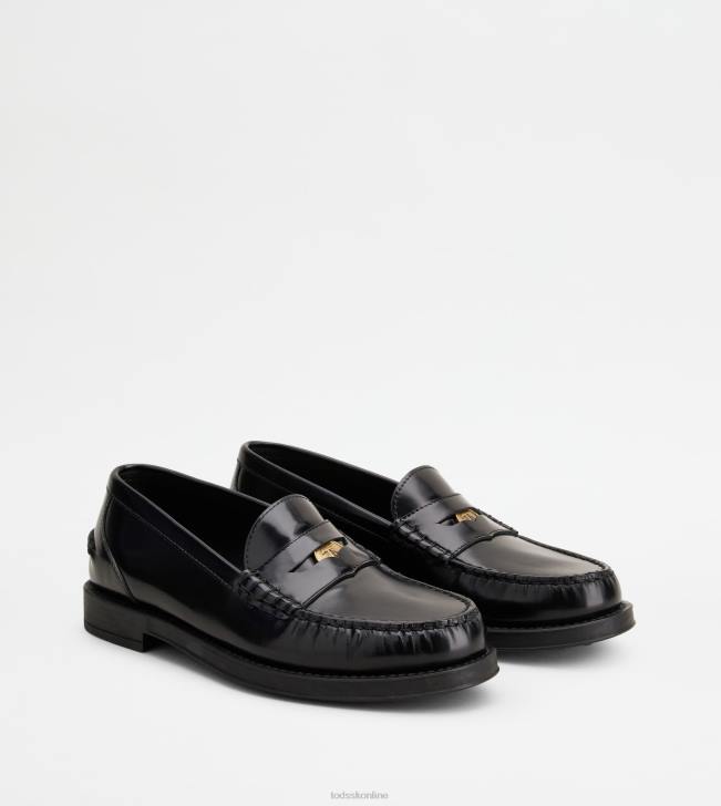 Tod\'s 8NXV18 čierna ženy mokasíny v koži