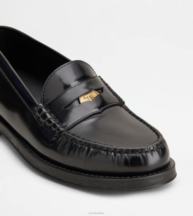 Tod\'s 8NXV18 čierna ženy mokasíny v koži