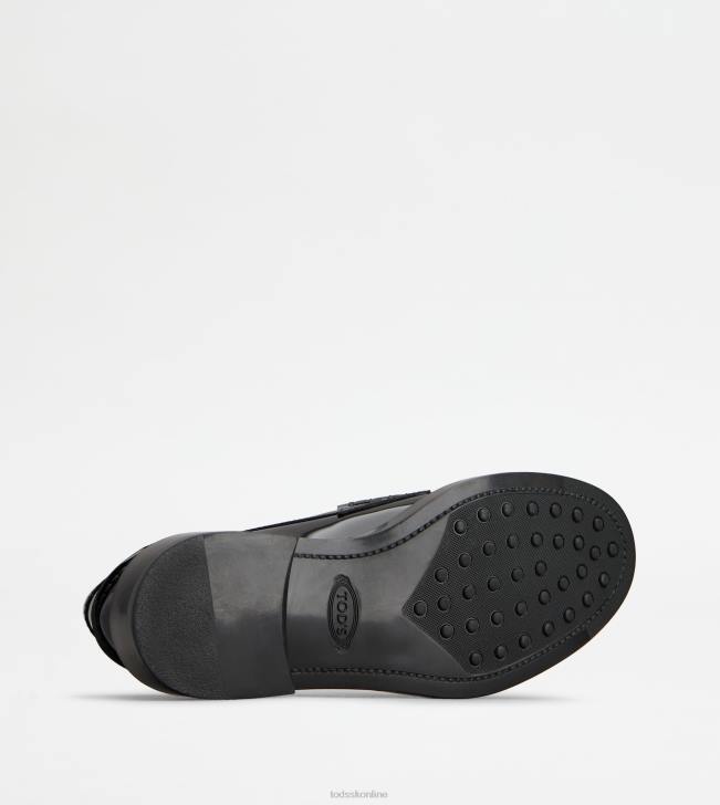Tod\'s 8NXV20 čierna ženy mokasíny v koži
