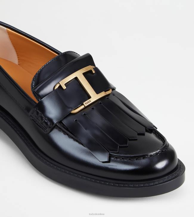 Tod\'s 8NXV22 čierna ženy t nadčasové mokasíny v koži
