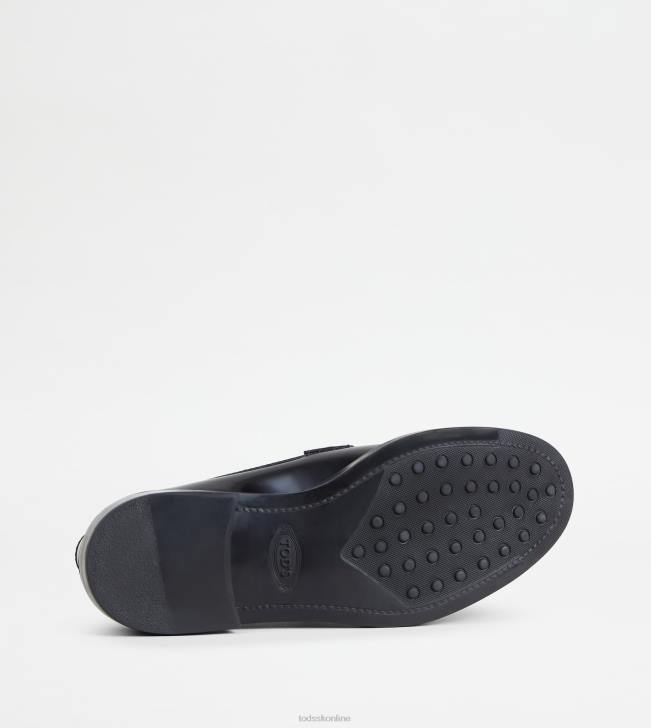 Tod\'s 8NXV22 čierna ženy t nadčasové mokasíny v koži