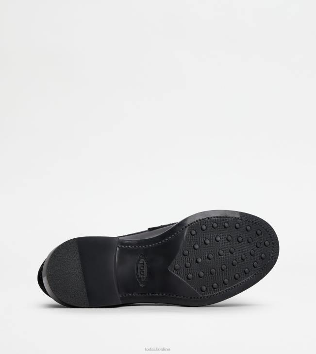 Tod\'s 8NXV23 čierna ženy mokasíny v koži