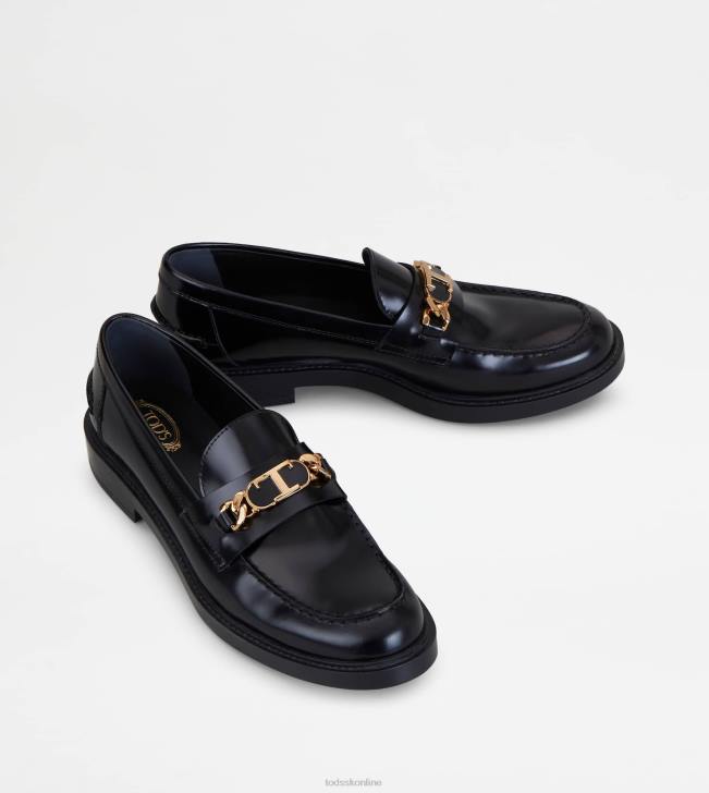 Tod\'s 8NXV25 čierna ženy mokasíny v koži