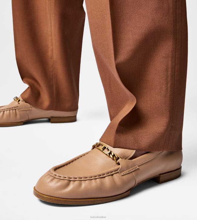 Tod\'s 8NXV28 Ružová ženy mokasíny v koži