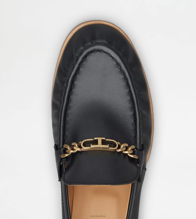 Tod\'s 8NXV30 čierna ženy mokasíny v koži