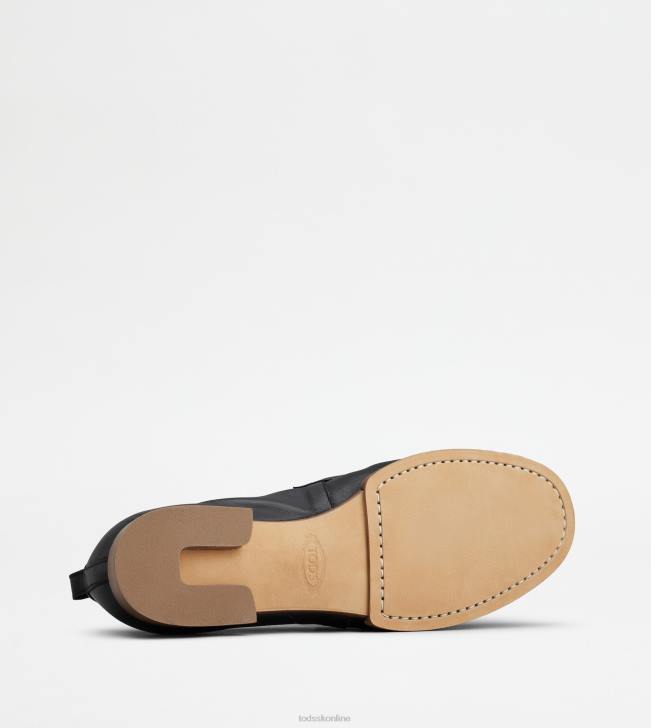 Tod\'s 8NXV30 čierna ženy mokasíny v koži