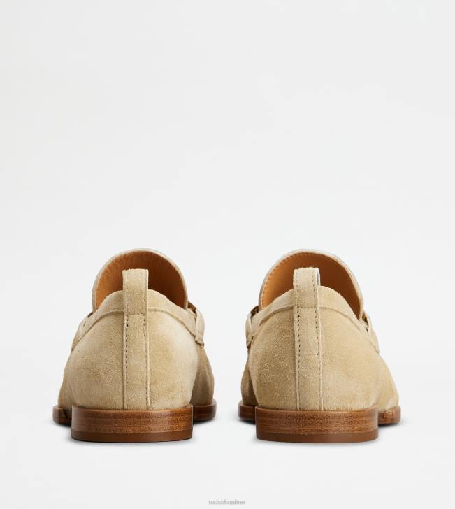 Tod\'s 8NXV31 béžová ženy mokasíny v semišu