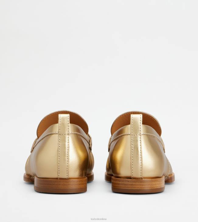 Tod\'s 8NXV32 zlato ženy mokasíny v koži