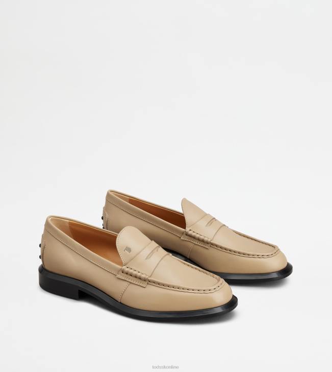 Tod\'s 8NXV37 béžová ženy mokasíny v koži