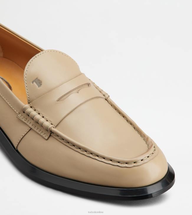 Tod\'s 8NXV37 béžová ženy mokasíny v koži