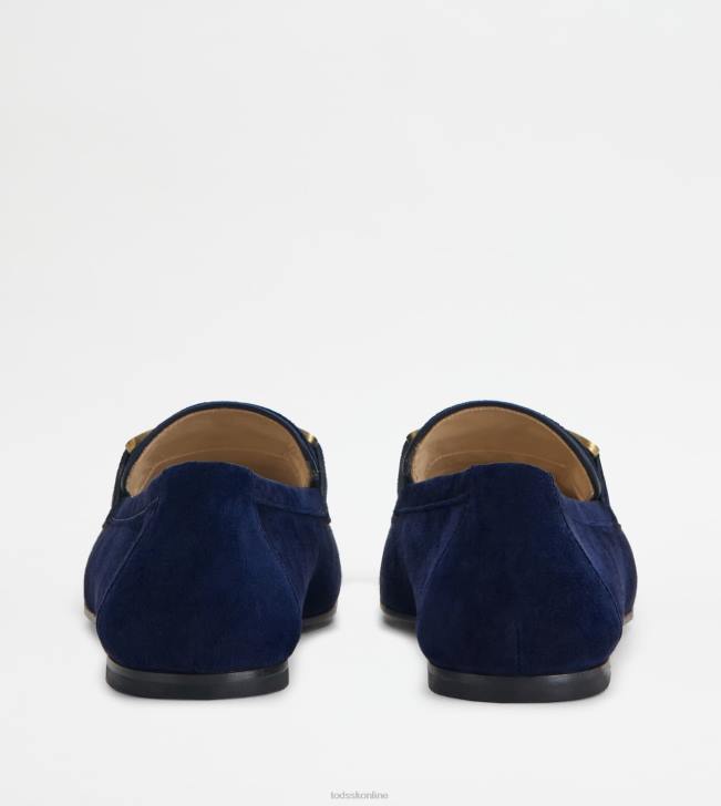Tod\'s 8NXV41 Modrá ženy kate mokasíny v semišovom prevedení