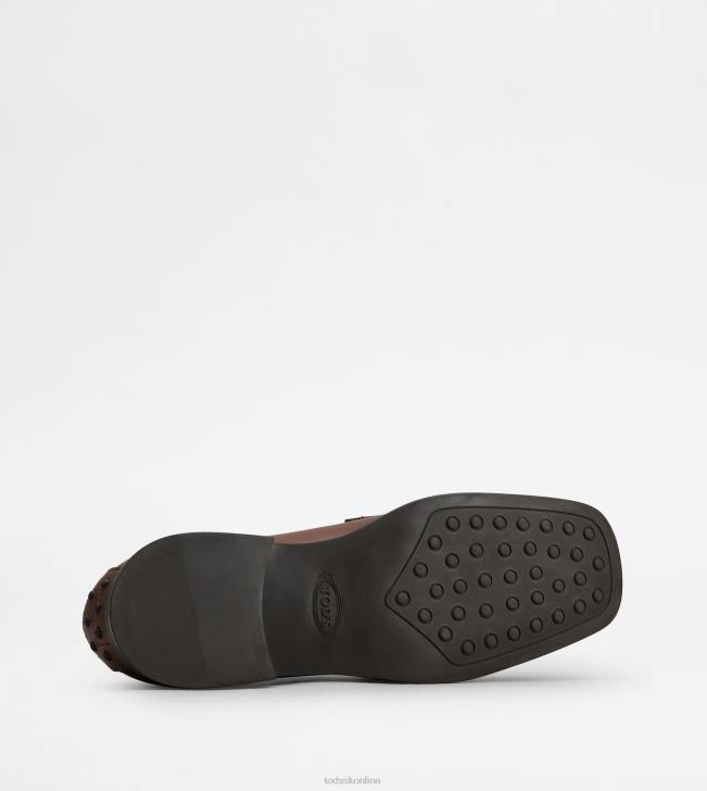 Tod\'s 8NXV43 hnedá ženy kate mokasíny v koži