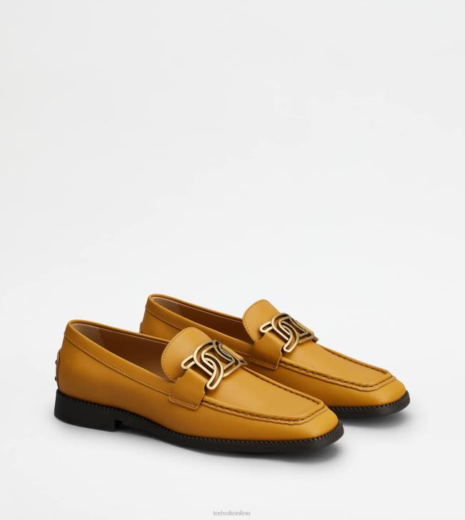 Tod\'s 8NXV44 žltá ženy kate mokasíny v koži