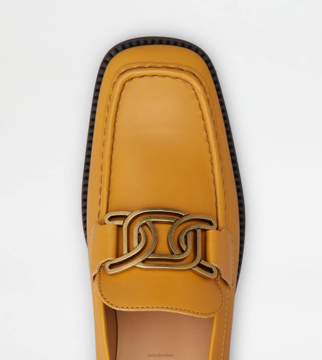 Tod\'s 8NXV44 žltá ženy kate mokasíny v koži