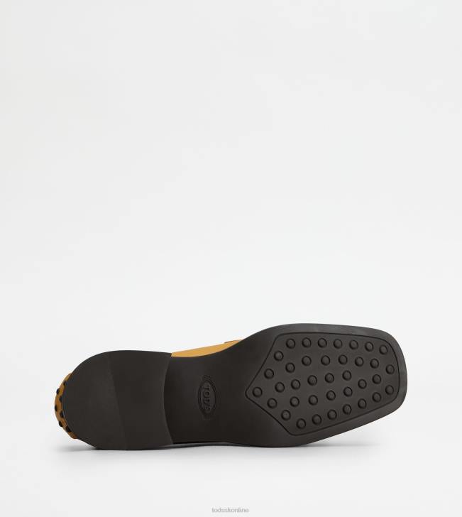 Tod\'s 8NXV44 žltá ženy kate mokasíny v koži