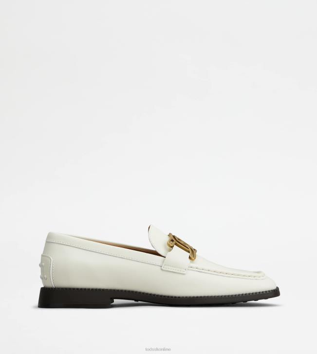 Tod's 8NXV45 biely ženy kate mokasíny v koži