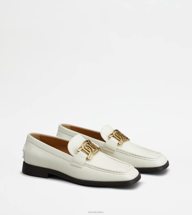 Tod\'s 8NXV45 biely ženy kate mokasíny v koži