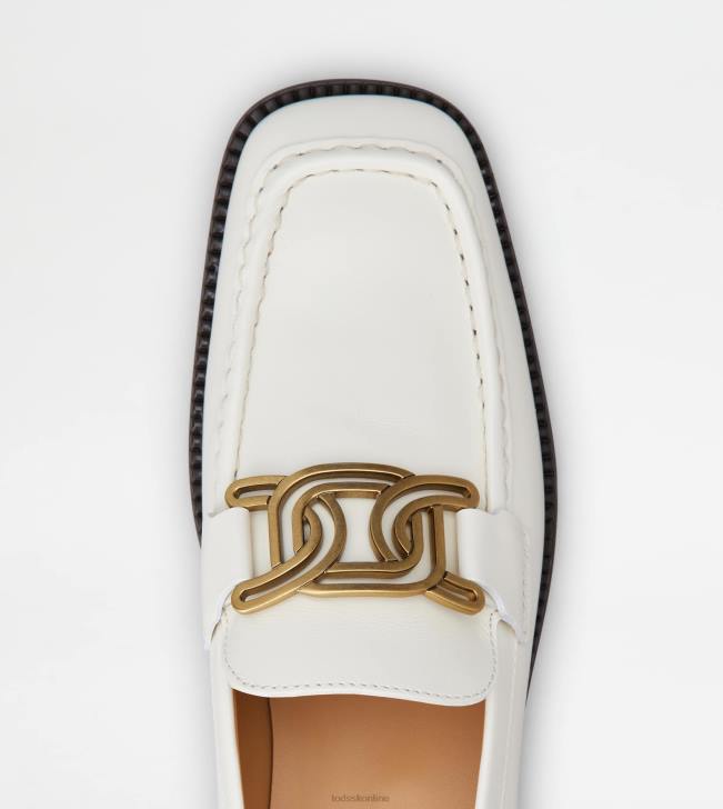Tod\'s 8NXV45 biely ženy kate mokasíny v koži