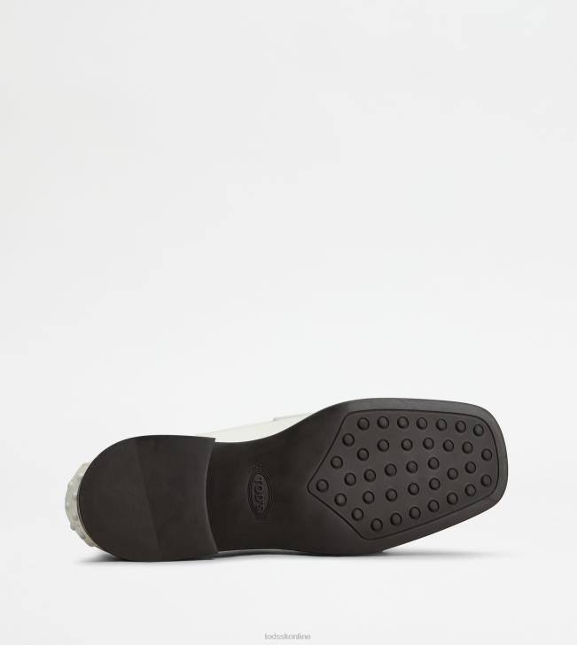 Tod\'s 8NXV45 biely ženy kate mokasíny v koži