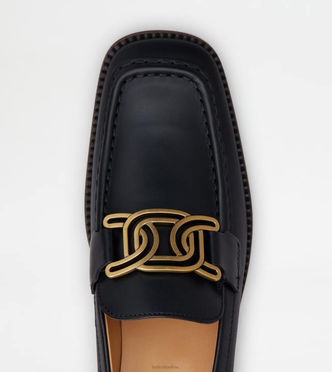 Tod\'s 8NXV46 čierna ženy kate mokasíny v koži