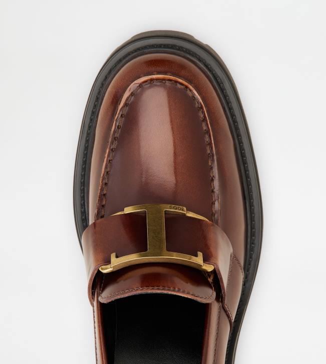 Tod\'s 8NXV49 hnedá ženy mokasíny v koži