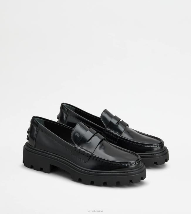 Tod\'s 8NXV4 čierna ženy mokasíny v koži