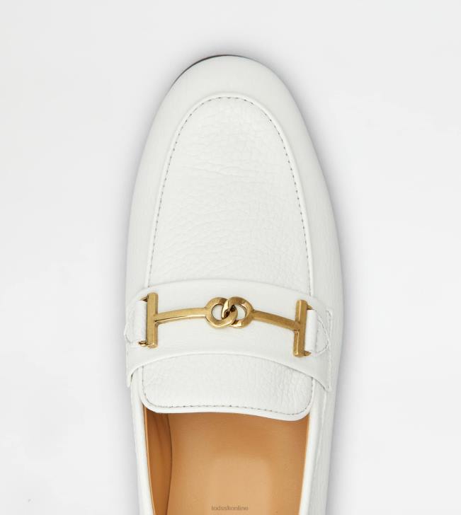 Tod\'s 8NXV51 biely ženy mokasíny v koži