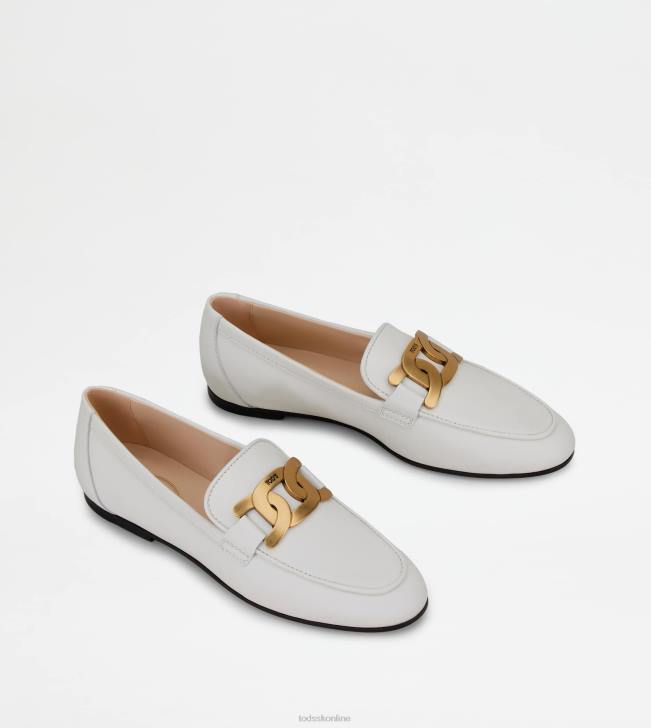 Tod\'s 8NXV52 biely ženy kate mokasíny v koži