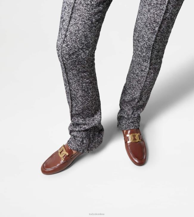 Tod\'s 8NXV54 hnedá ženy kate mokasíny v koži