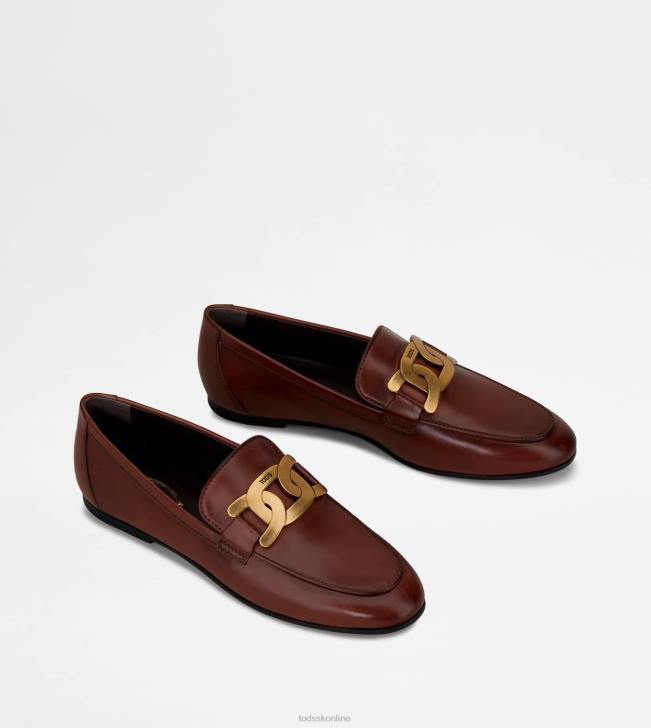 Tod\'s 8NXV54 hnedá ženy kate mokasíny v koži