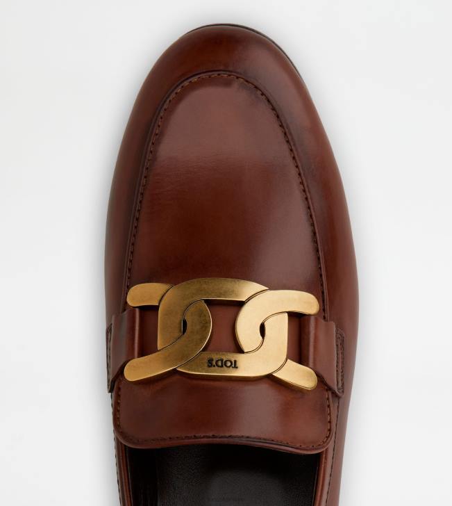 Tod\'s 8NXV54 hnedá ženy kate mokasíny v koži