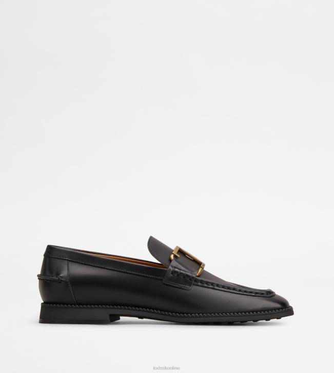 Tod's 8NXV56 čierna ženy t nadčasové mokasíny v koži