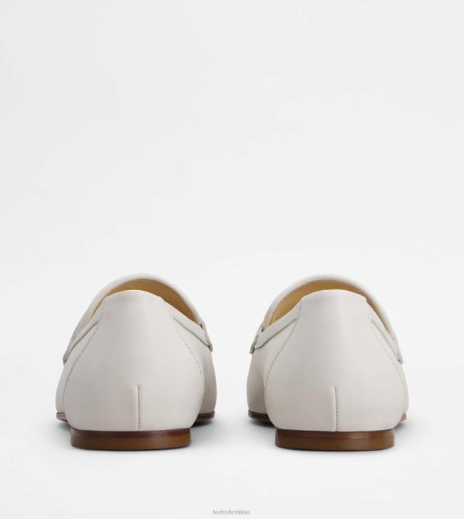 Tod\'s 8NXV59 biely ženy t nadčasové mokasíny v koži