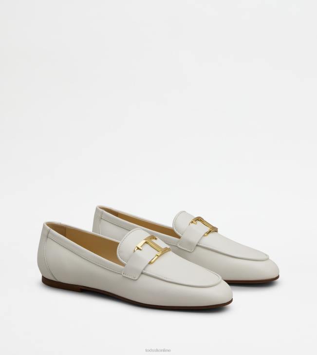 Tod\'s 8NXV59 biely ženy t nadčasové mokasíny v koži