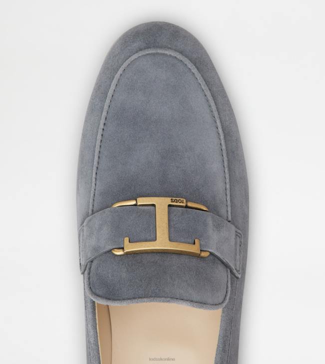 Tod\'s 8NXV61 sivá ženy t nadčasové mokasíny v semišovom prevedení
