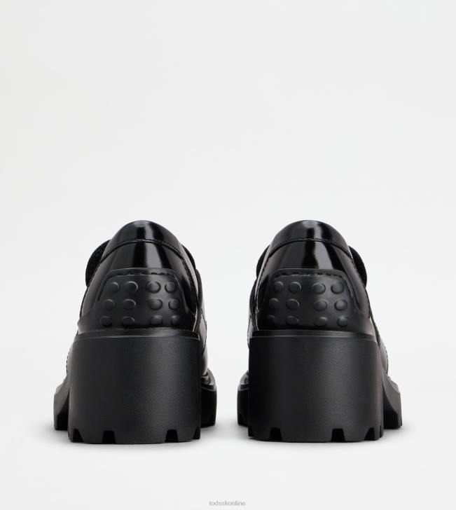 Tod\'s 8NXV8 čierna ženy mokasíny v koži