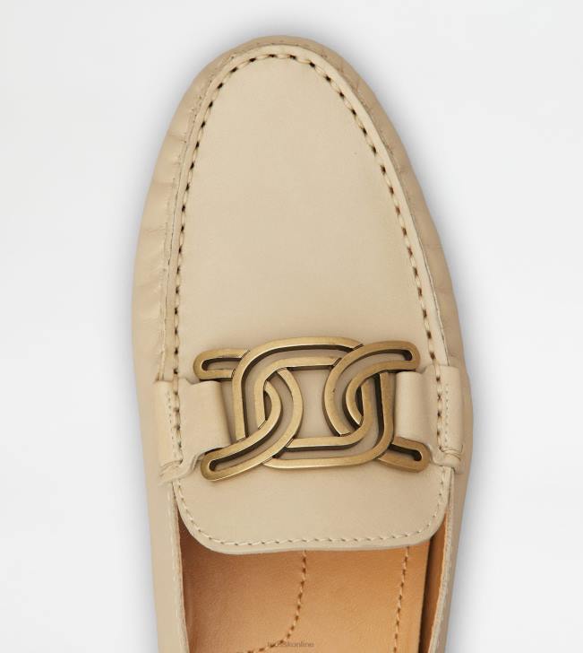 Tod\'s 8NXV228 béžová ženy gommino mule topánky v koži