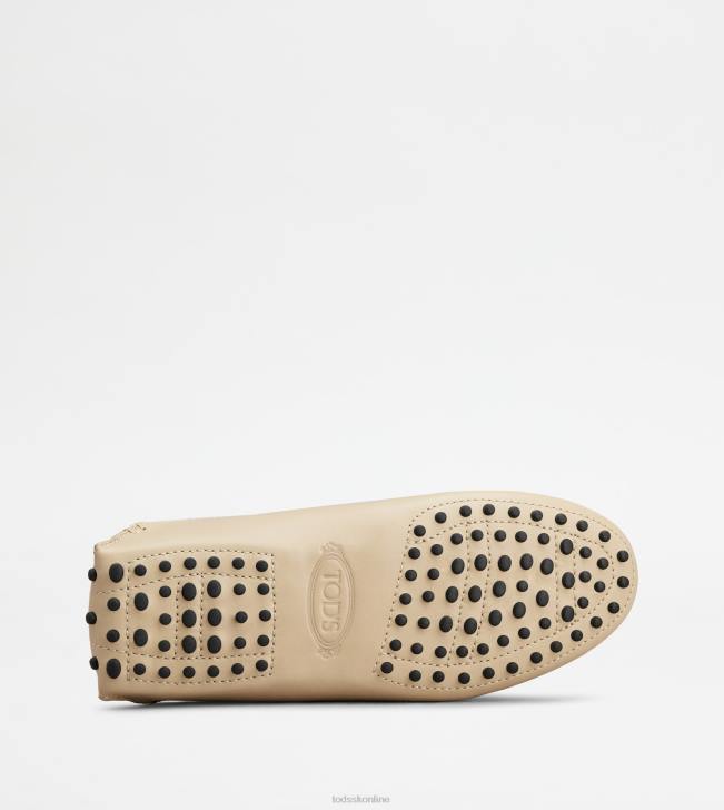 Tod\'s 8NXV228 béžová ženy gommino mule topánky v koži