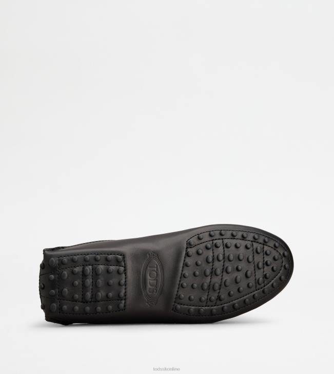 Tod\'s 8NXV229 čierna ženy gommino mule topánky v koži