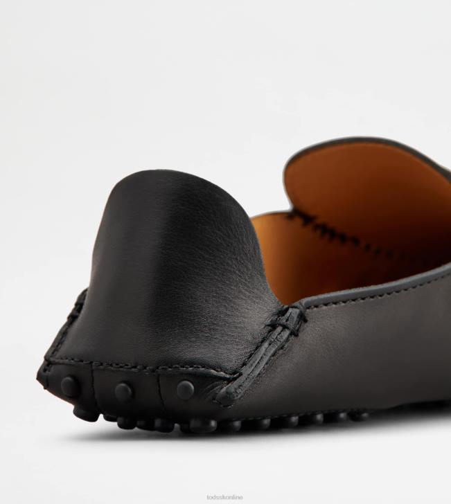 Tod\'s 8NXV229 čierna ženy gommino mule topánky v koži