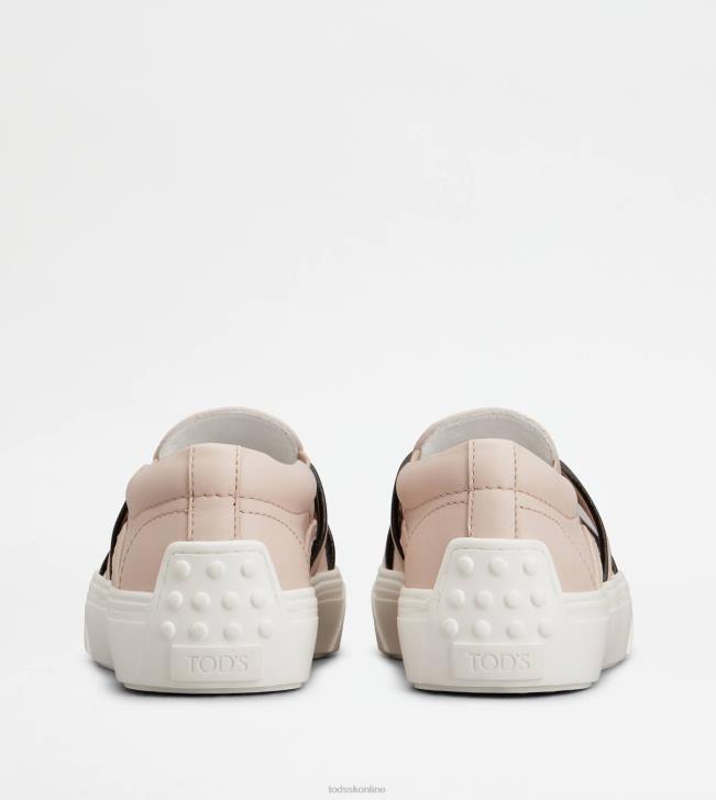Tod\'s 8NXV150 fialový ženy kate slip-ons v koži