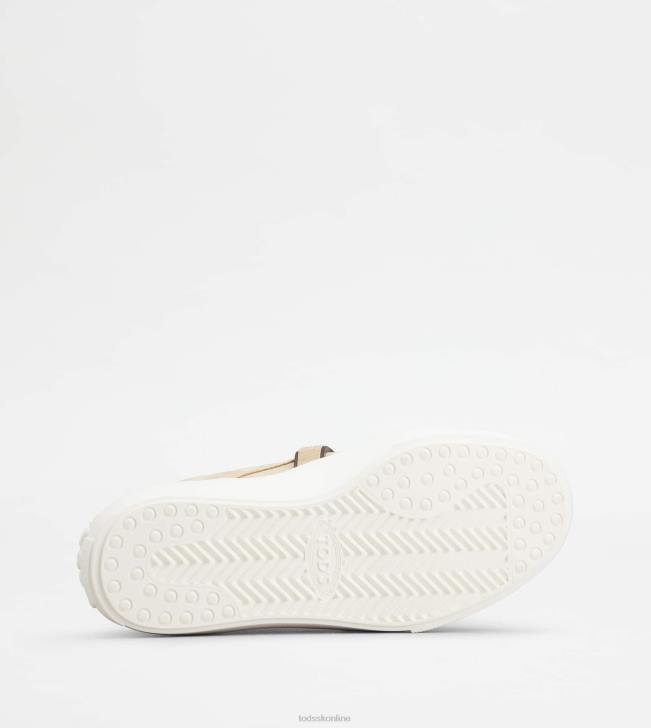 Tod\'s 8NXV151 béžová ženy kate slip-ons v semišovom prevedení